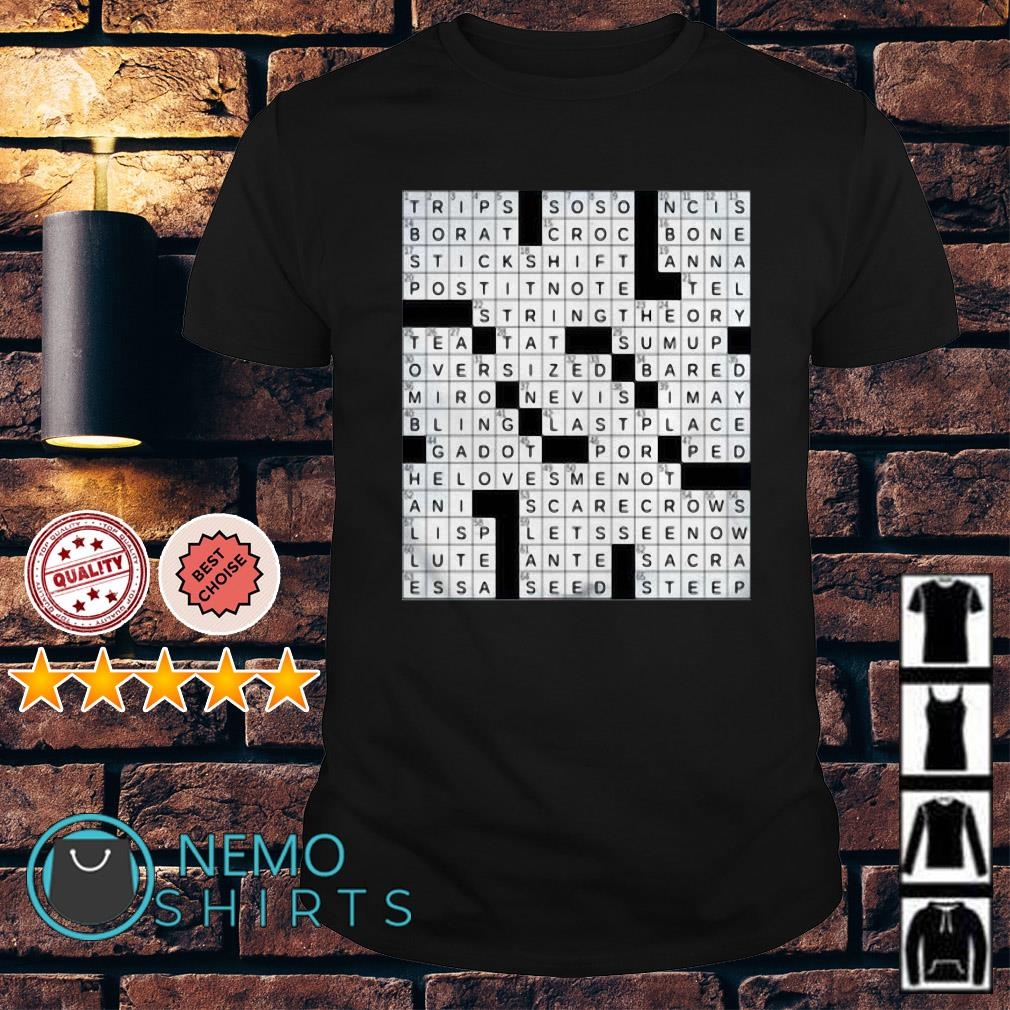 Stuffed Crossword Clue Shirt Hoodie Sweater And V neck T shirt