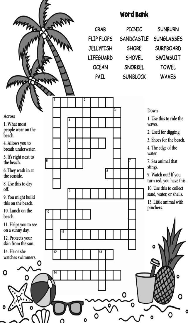 crossword puzzle with word bank crossword puzzle with word bank