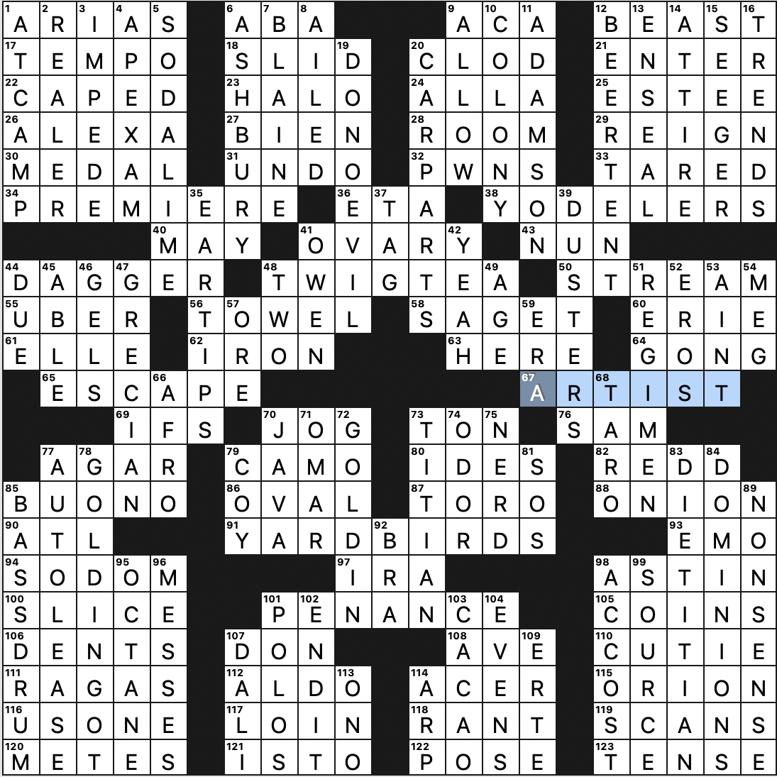 polloi crossword clue