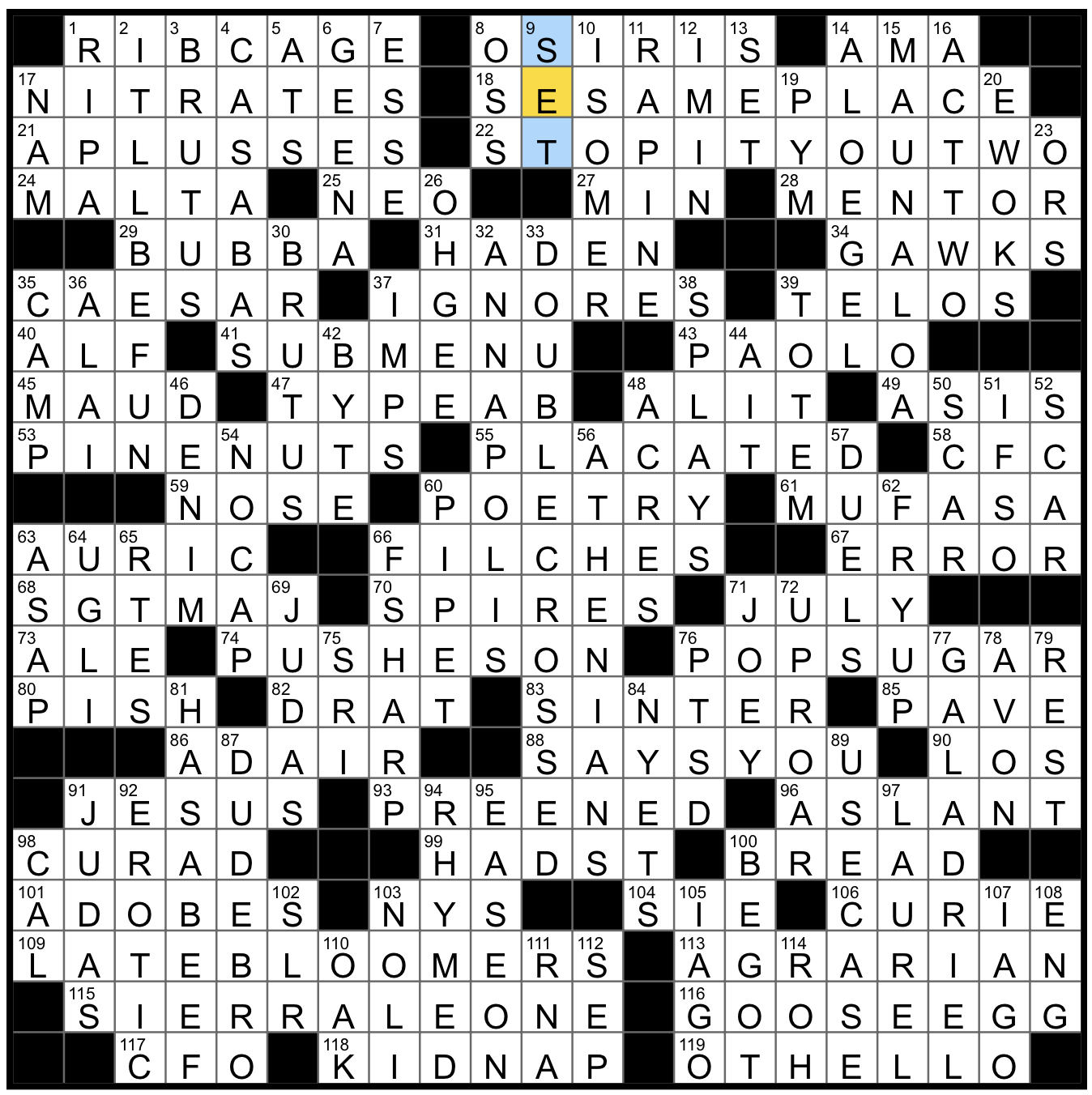 Sunday January 4 2026 Diary Of A Crossword Fiend