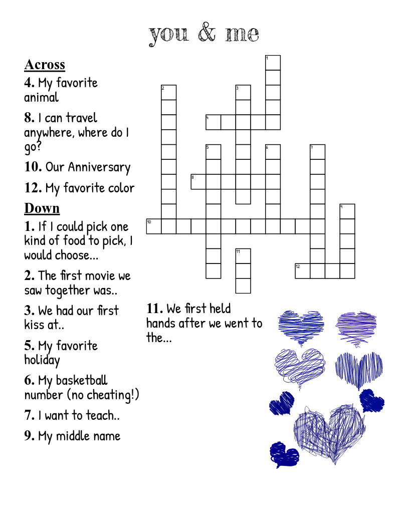 Sunday Kind Of Love Crossword WordMint