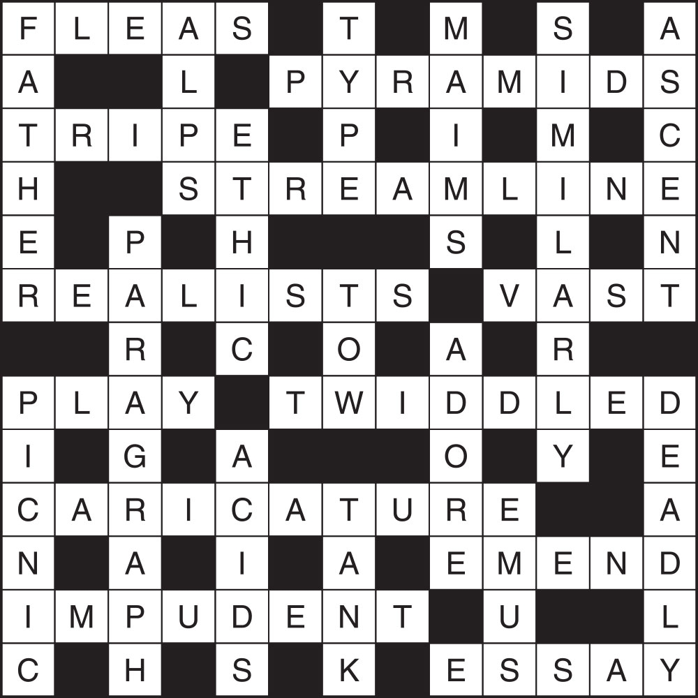 crossword for impudent