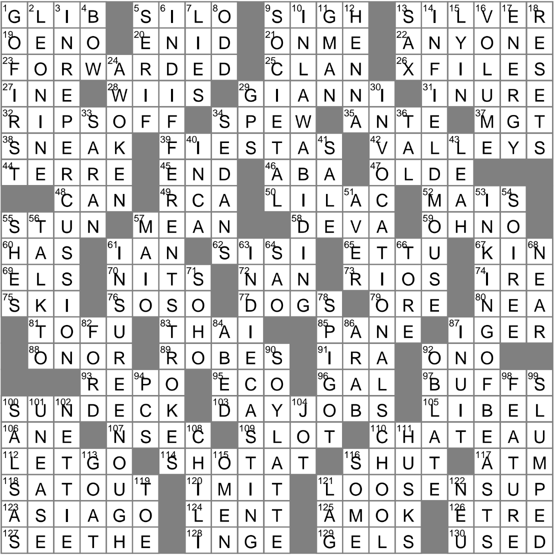 german article crossword puzzle clue