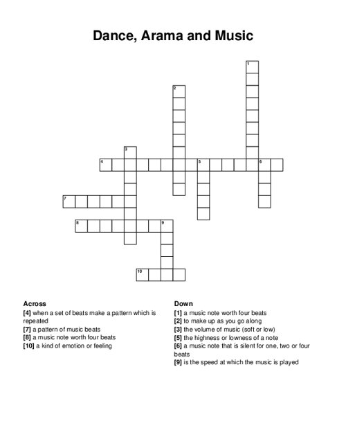 Taylor Swift Crossword