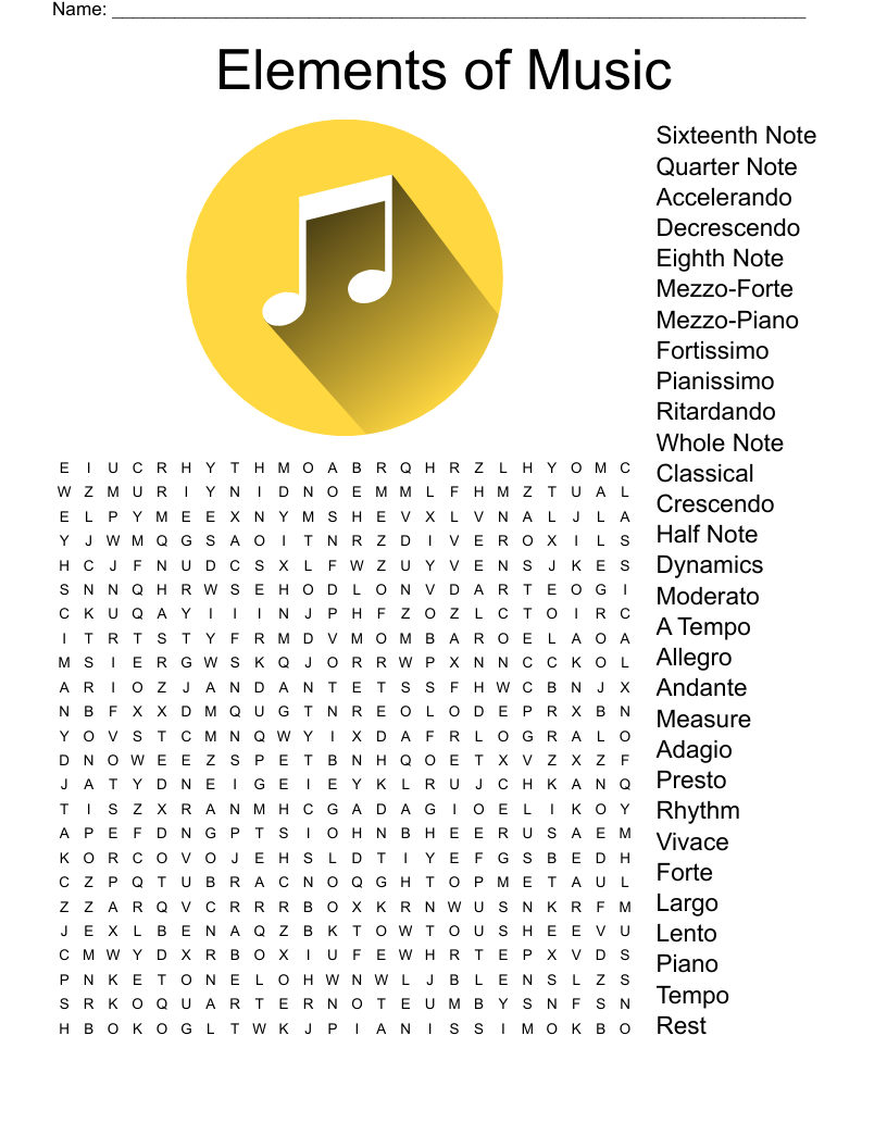 TEMPO IN MUSIC Crossword WordMint TEMPO IN MUSIC Crossword WordMint