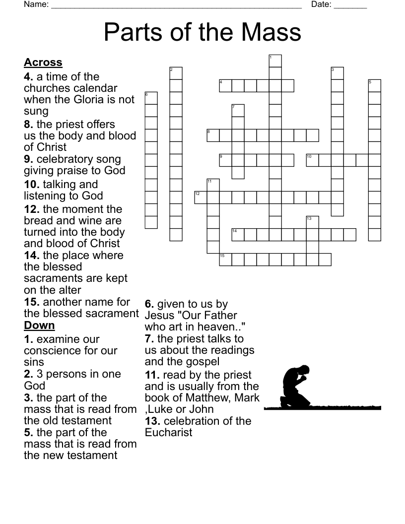 The Church Calendar Crossword WordMint