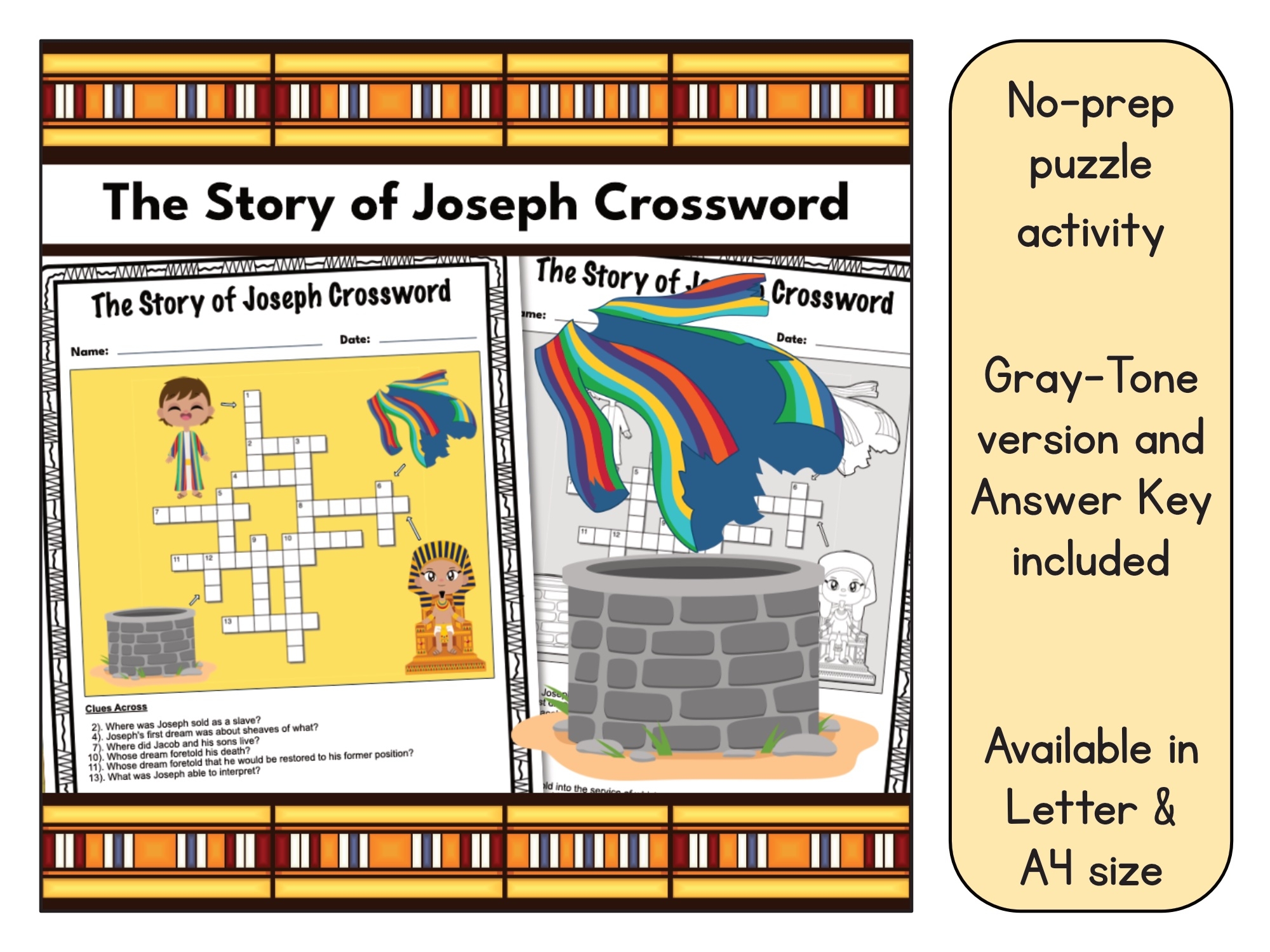joseph crossword puzzle