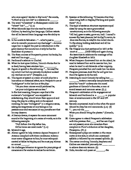 The Tempest Crossword Puzzle By Michael Cummings TpT