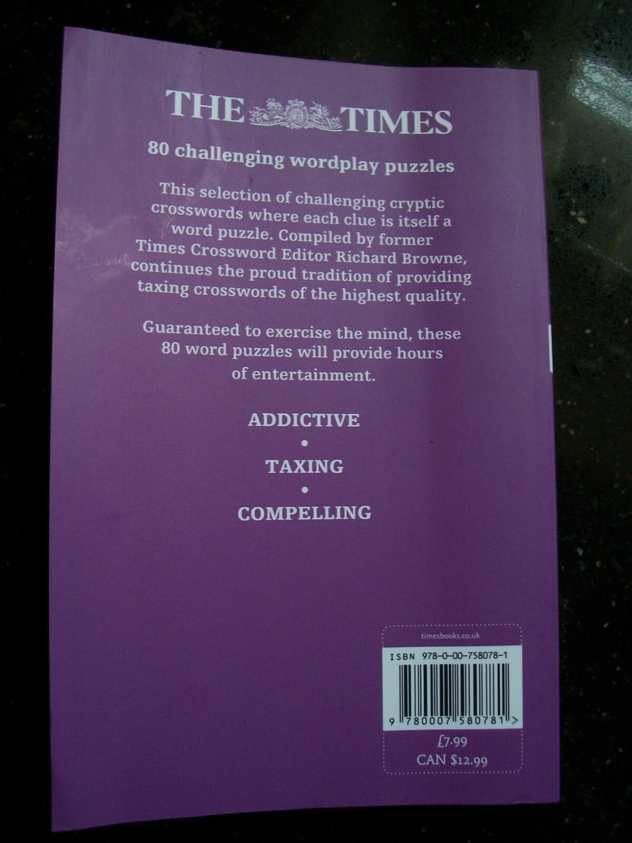 The Times Cryptic Crossword Book 19 Paperback Times Crosswords 9780007580781 EBay