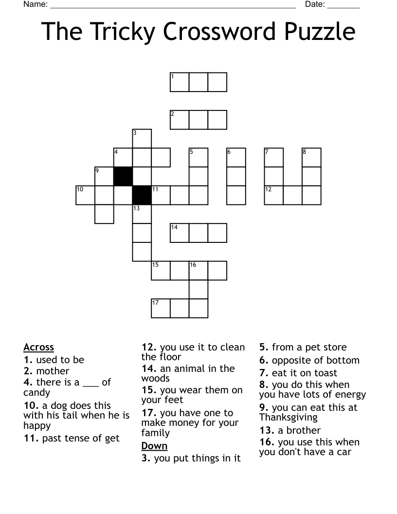 The Tricky Crossword Puzzle WordMint