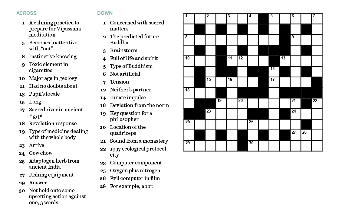 The Zen Of Crossword Puzzles Spirituality Health The Zen Of Crossword Puzzles Spirituality Health