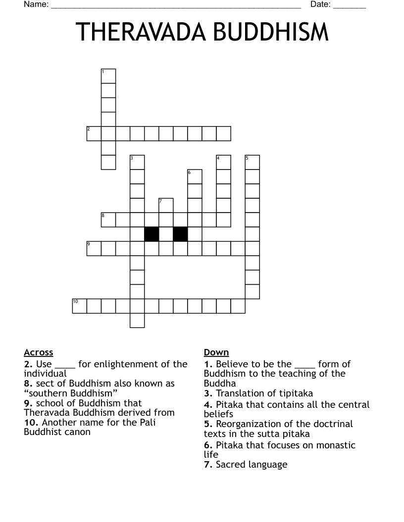 buddhist symbols crossword clue