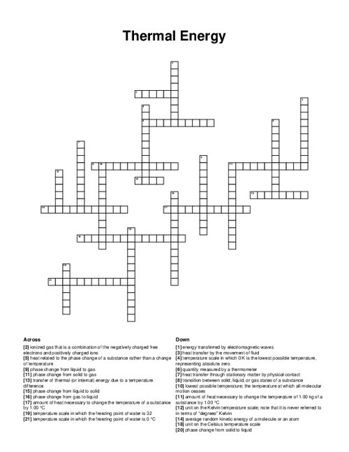 energy crossword puzzle clue