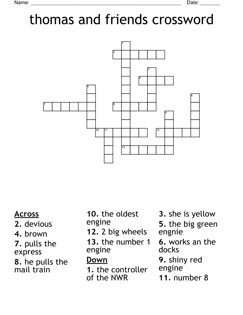 Thomas Crossword Puzzle Pointssalo Thomas Crossword Puzzle Pointssalo