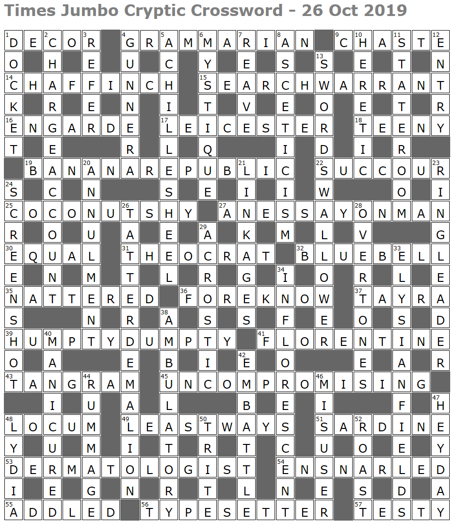 Times Jumbo Cryptic Crossword 1407 Lucian Poll s Web Ramblings Times Jumbo Cryptic Crossword 1407 Lucian Poll s Web Ramblings