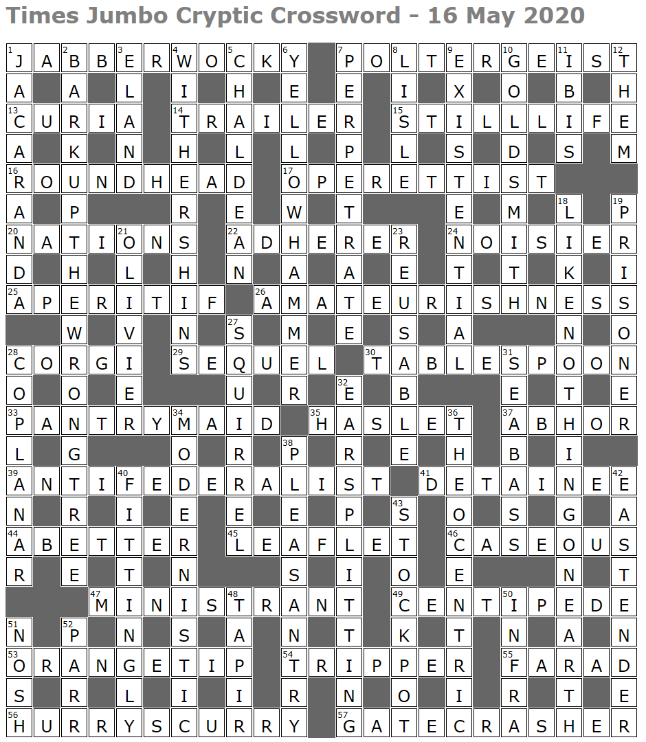 Times Jumbo Cryptic Crossword 1440 Lucian Poll s Web Ramblings