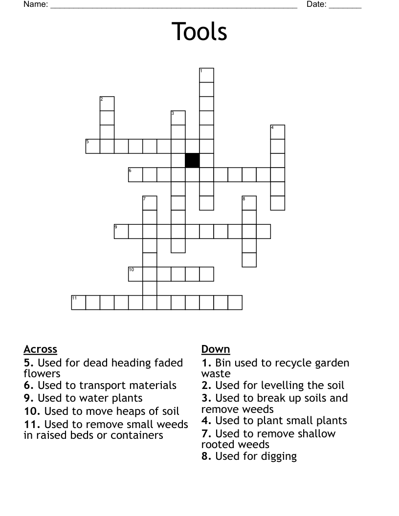 Tools Crossword WordMint