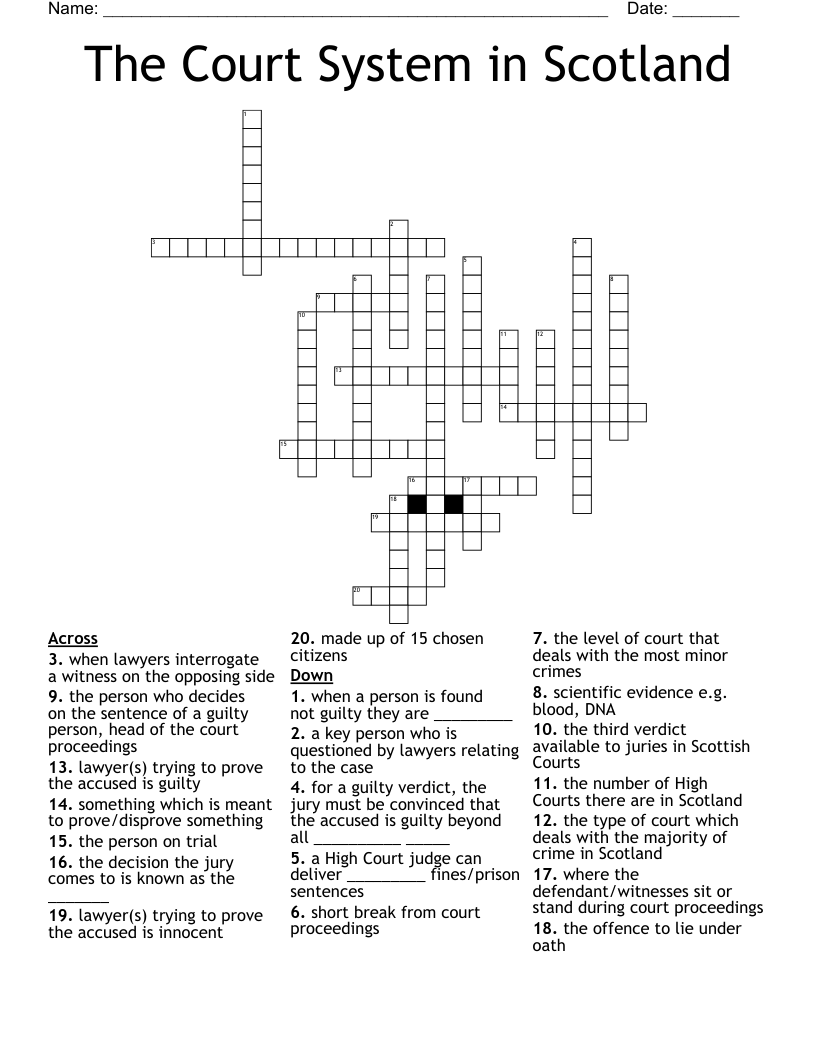 judge crossword clue