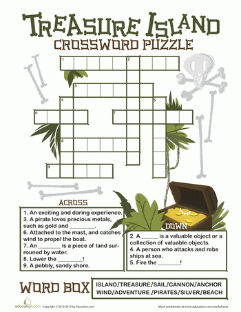 Treasure Island Crossword Puzzle Artofit