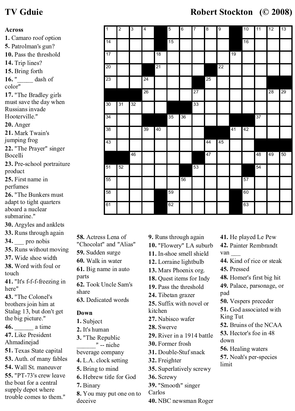 Tv Guide Crossword Puzzles Free Printable Emma Crossword Puzzles Tv Guide Crossword Puzzles Free Printable Emma Crossword Puzzles