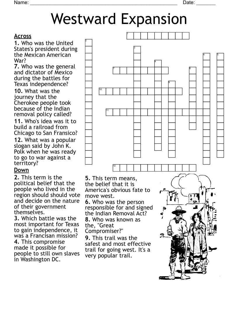 Unit 4 Vocab Crossword WordMint