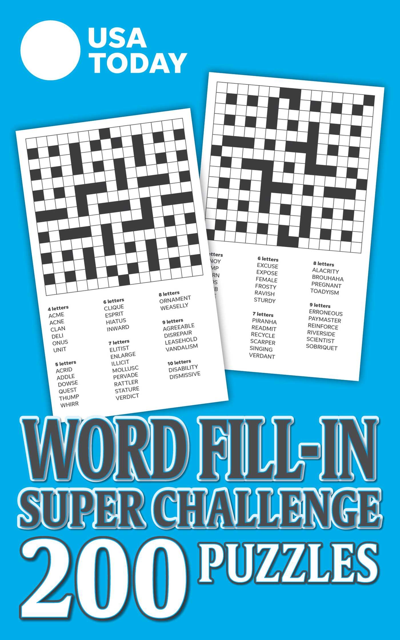 USA TODAY Word Fill In Super Challenge Book By USA TODAY Official Publisher Page Simon Schuster