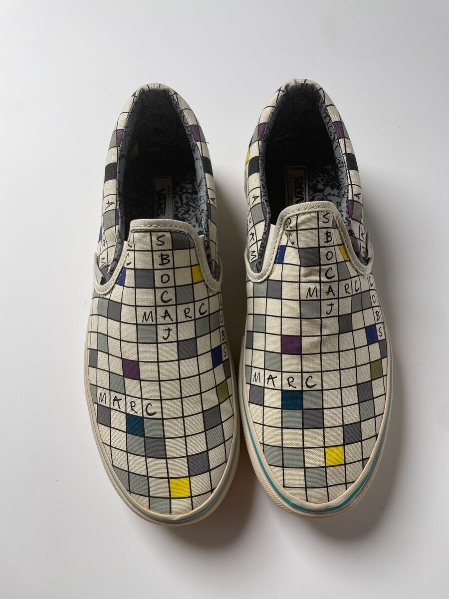 Vans Marc Jacobs Limited Edition Classic Slip On Lx Crossword Supreme Sz 10 BOX EBay