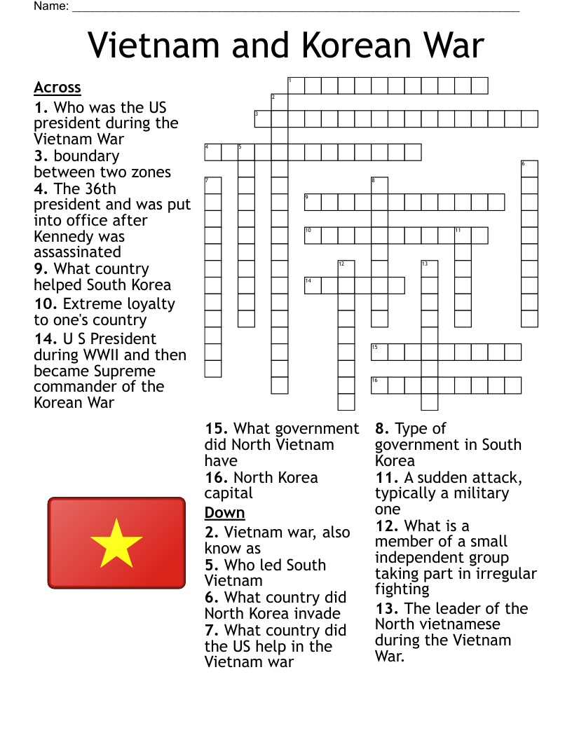 Vietnam Crossword WordMint
