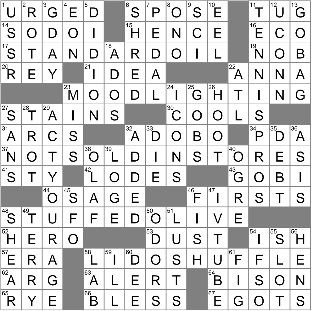 Vinegary Marinade Crossword Clue Archives LAXCrossword Vinegary Marinade Crossword Clue Archives LAXCrossword