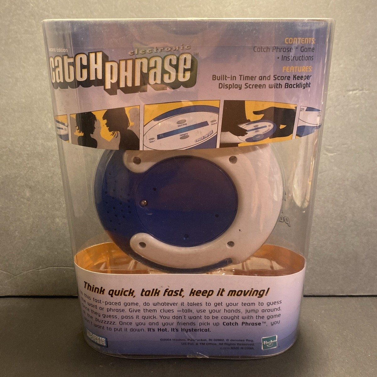 VTG New Catch Phrase Electronic Games 2004 2nd Edition Blue Hasbro New Sealed 653569409847 EBay