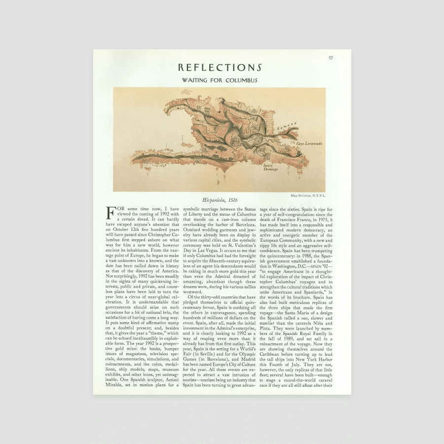 Waiting For Columbus The New Yorker Waiting For Columbus The New Yorker