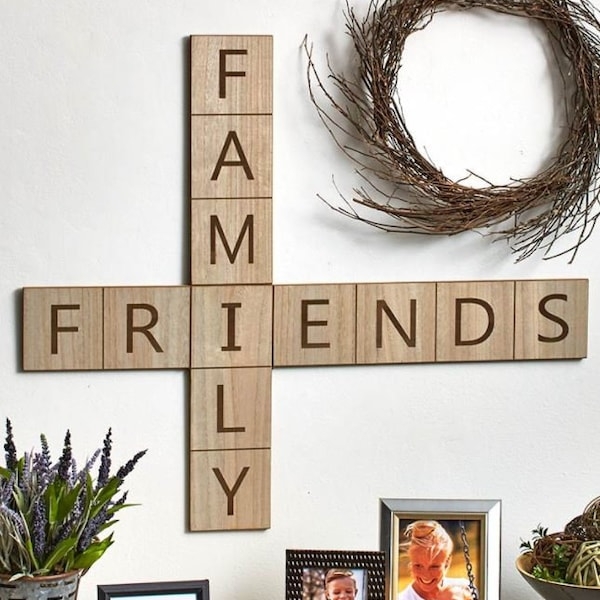 Wall Hanging Crossword Etsy