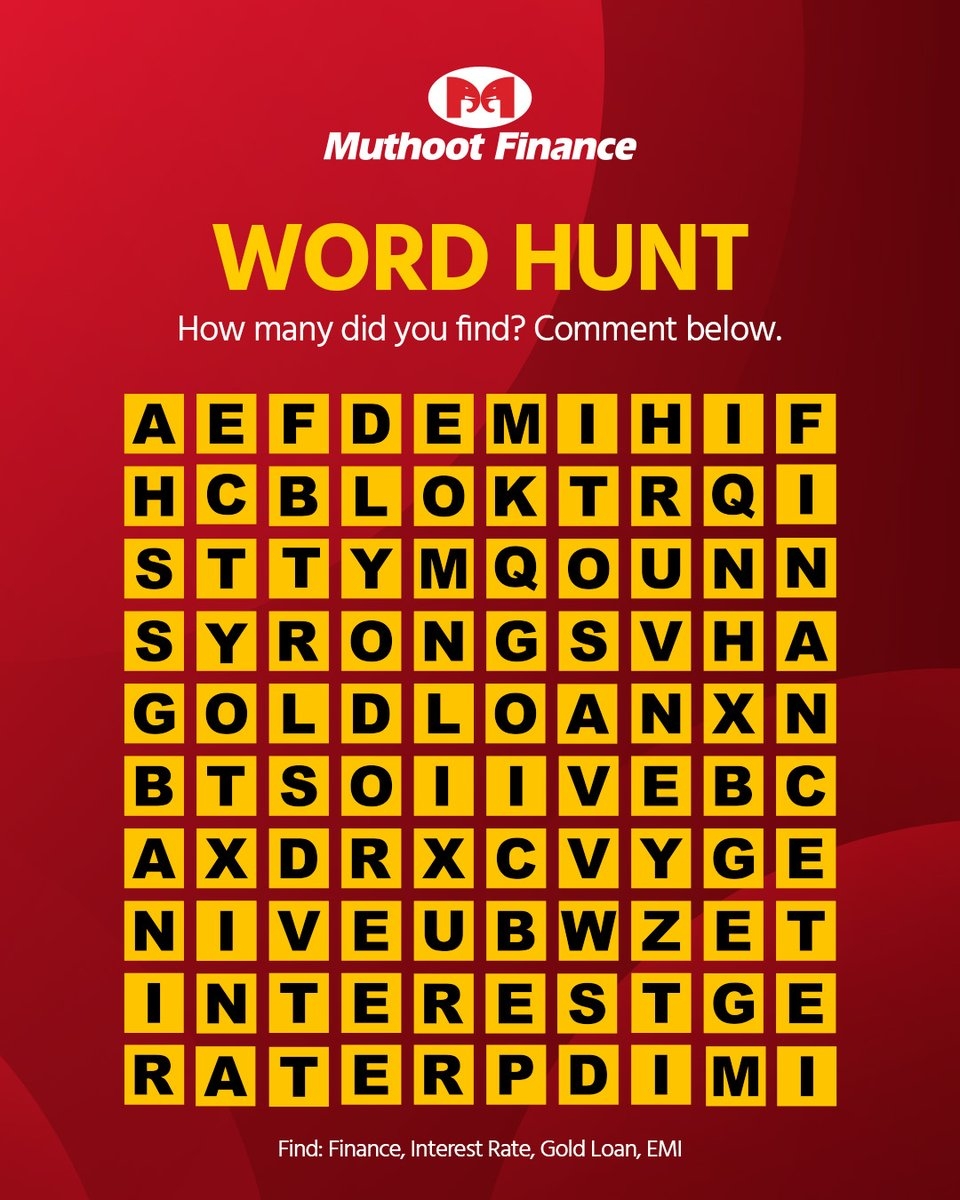 We ve Created A Fun Crossword Puzzle For You And All The Answers Are Hidden In Finance Gold And Muthoot related Terms Ready To Give It A Try Comment Your Answers Below And Let s We ve Created A Fun Crossword Puzzle For You And All The Answers Are Hidden In Finance Gold And Muthoot related Terms Ready To Give It A Try Comment Your Answers Below And Let s