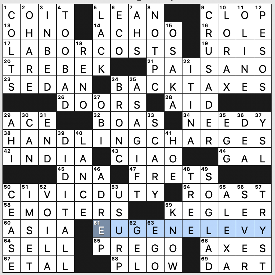 Wednesday December 22 2021 Diary Of A Crossword Fiend