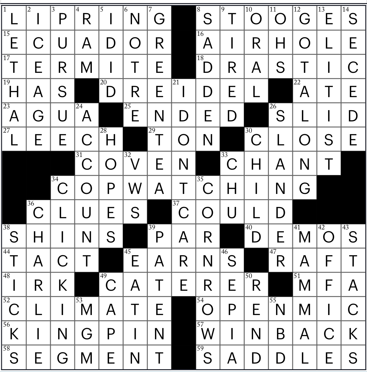 Wednesday October 8 2025 Diary Of A Crossword Fiend