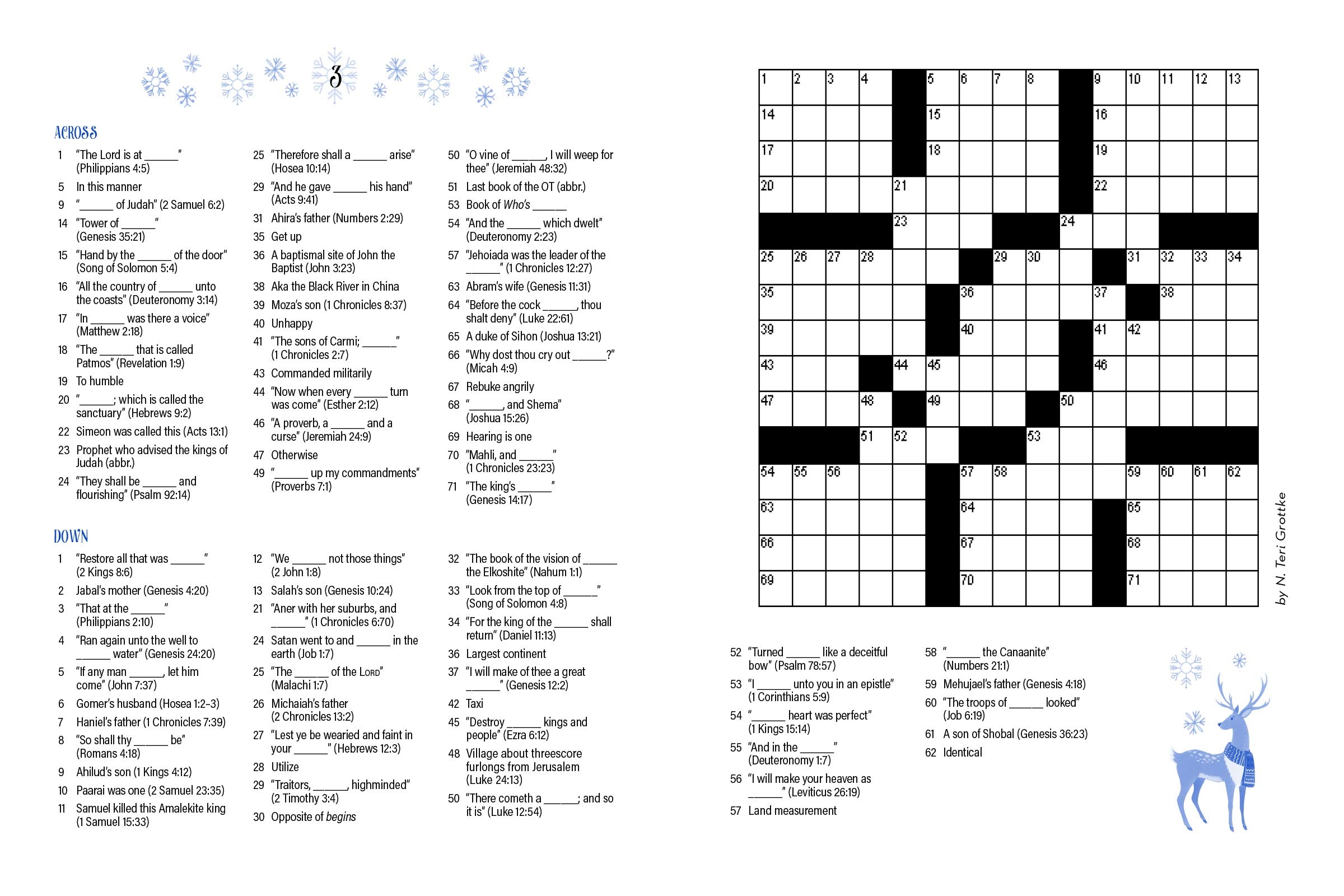 Wonderful Winter Bible Crosswords 99 Puzzles Southwest Radio Ministries SWRC
