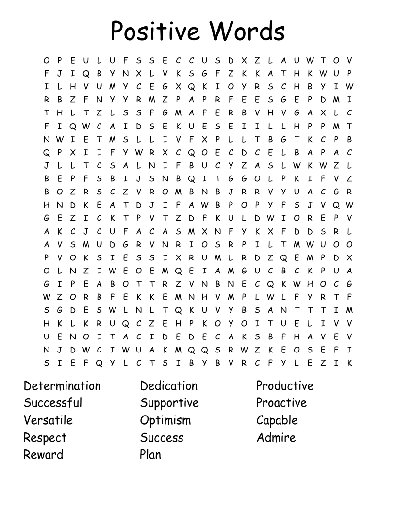 Words Of Affirmation For Nicole Word Search WordMint
