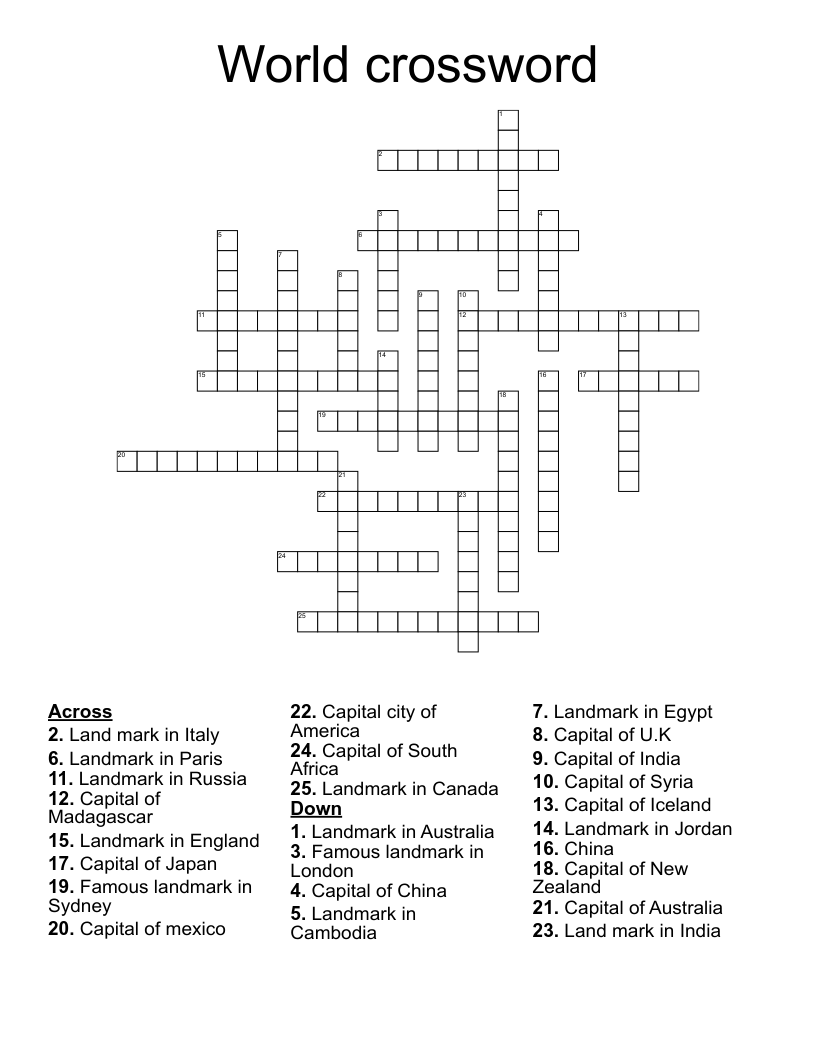 World Crossword WordMint