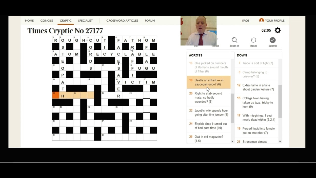World s Best Solver Explains How To Solve Today s Times Crossword YouTube
