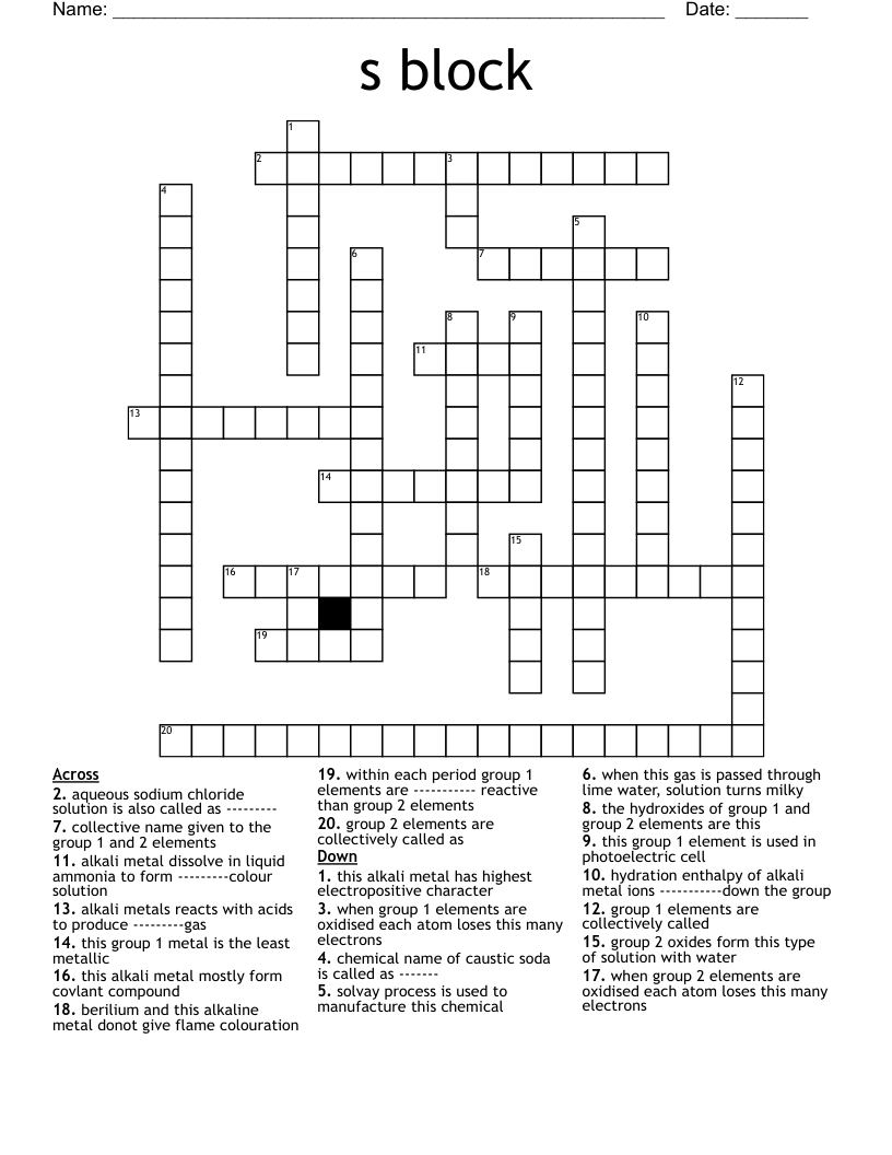 Writer S Block Crossword Puzzle Clue At Peggy Hodges Blog