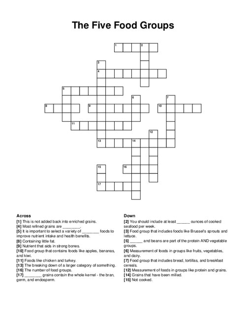 group crossword puzzle clue